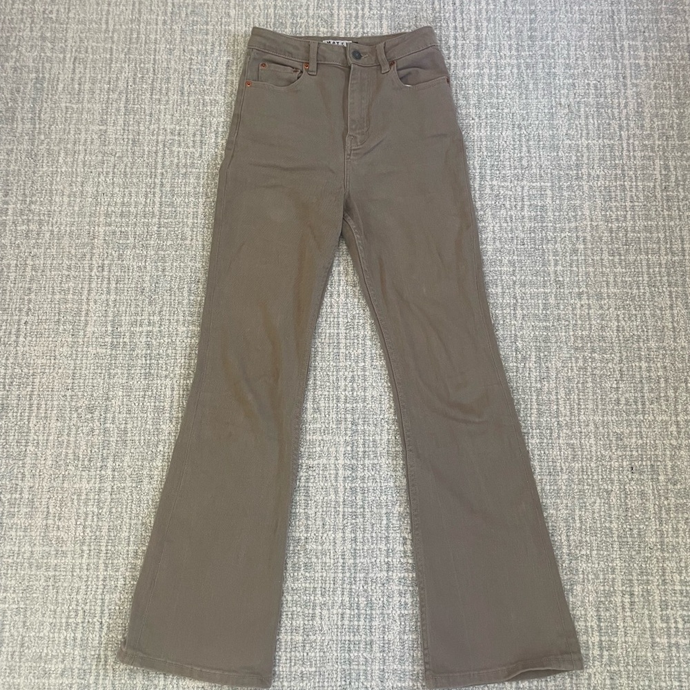 Brown Motel Rocks High-waisted Flare Jeans